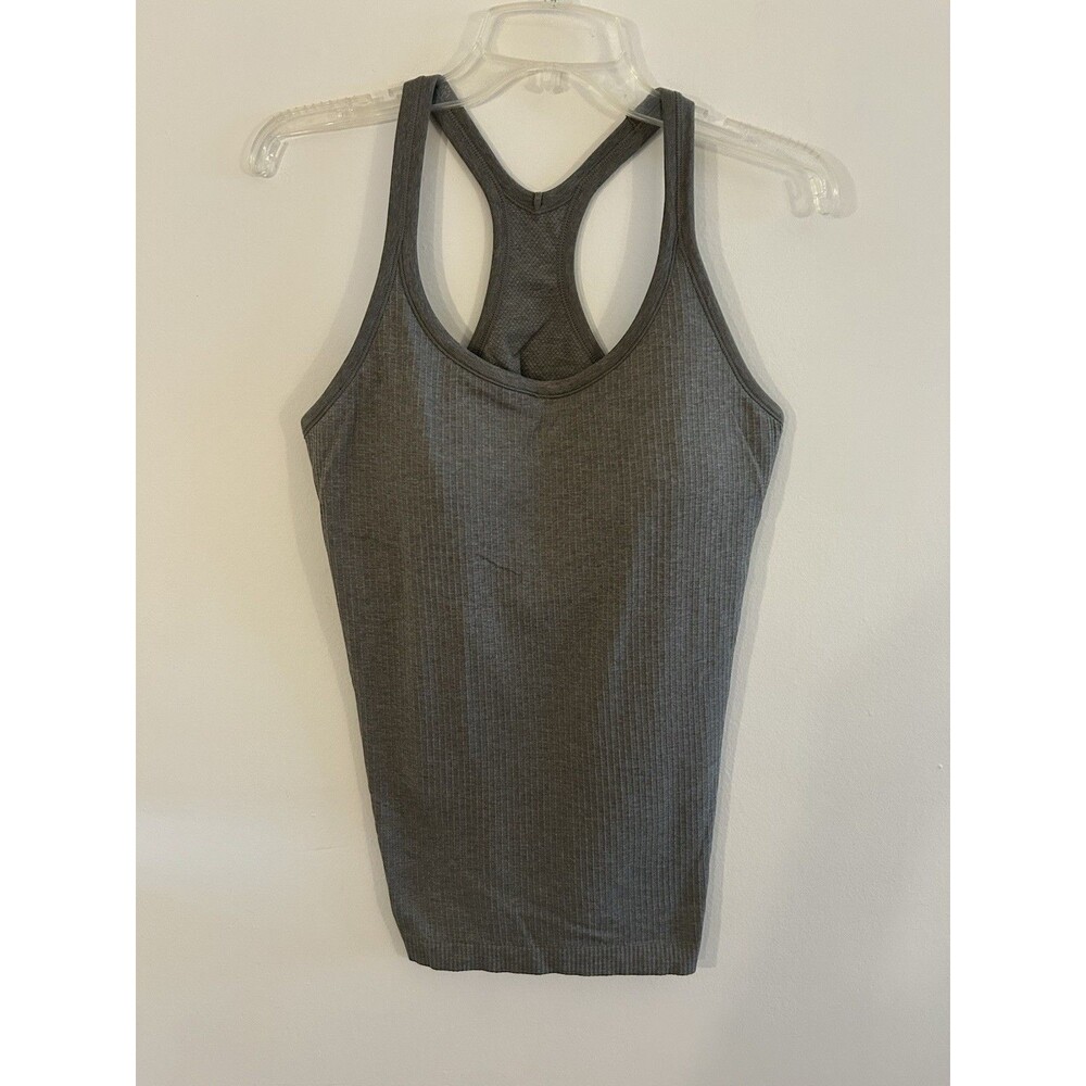 Lululemon Ebb To street Ribbed Racerback Tank Top Green Size 6